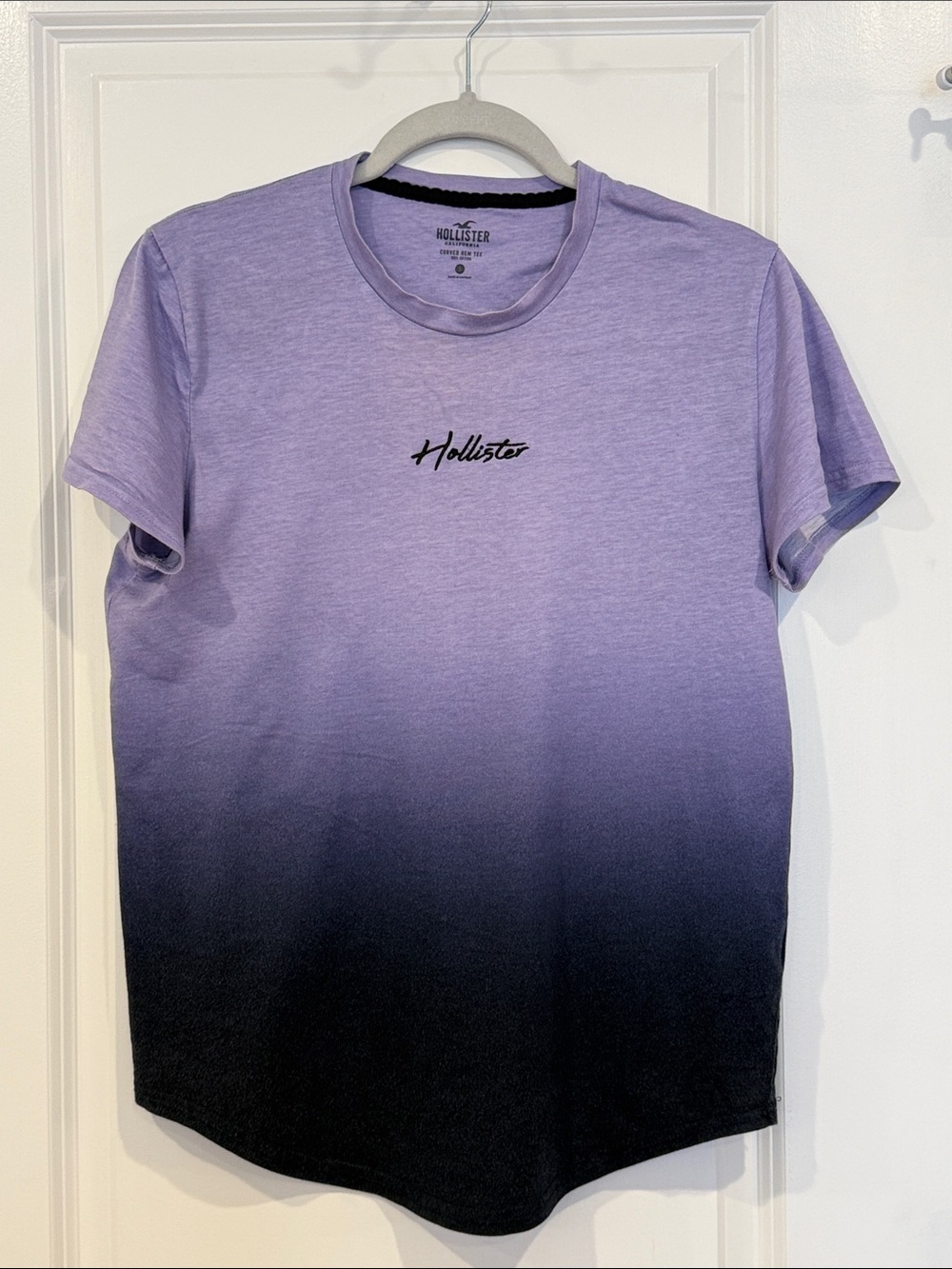 Hollister Lavender to Black Ombre Tee